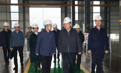 郑州市人大常委会副主任蒿铁群一行光临义瑞新材调研领导